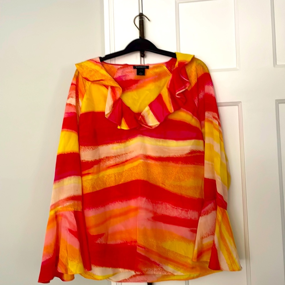 Attractive summer blouse. Bright colors